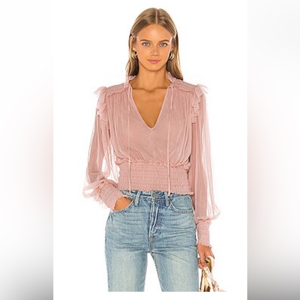 Free People Twyla Top in Dusty Mauve